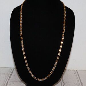 Beautiful long gold chain necklace by Anne Klein Toggle Clasp 30"